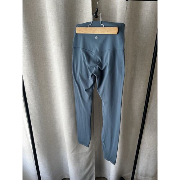 Lululemon Align Leggings Size 6 Teal Blue High Rise - Picture 3 of 4